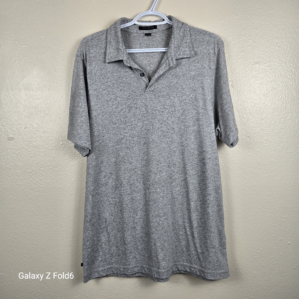 TravisMathew Heathered Pima Cotton Polo – Men’s Large – Made‎ in Peru